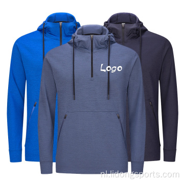 Aangepaste modeontwerp heren sporten ademende hoodies